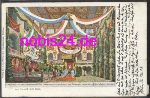 85354 Freising Commemoration of the grammar school artist event card o around 1903