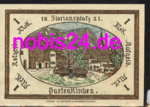 82467 Partenkirchen  Notgeld  1 Mark um 1920