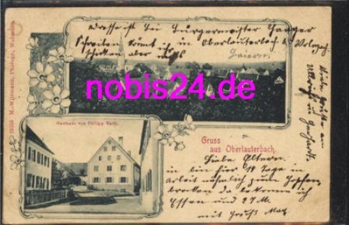 85283 Oberlauterbach Gasthaus Bartl o 25.8.1903