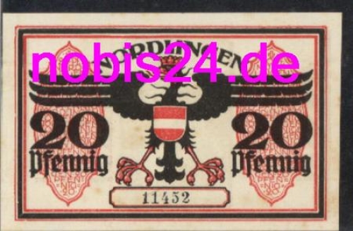 86720 Noerdlingen emergency money 20 pfennigs around 1920