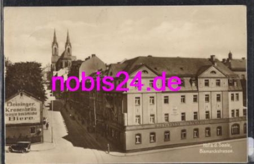 95028 Hof Saale Bismarckstrasse o 7.6.1929