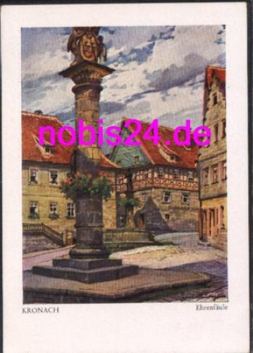 96317 Kronach Column of Honor artist card *ca.1935