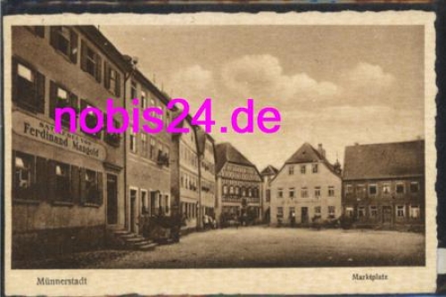 97702 Muennerstadt Marktplatz *ca.1935