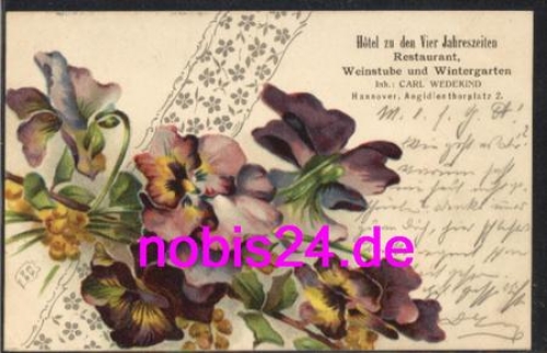 Hannover Hotel vier Jahreszeiten o 8.6.1905