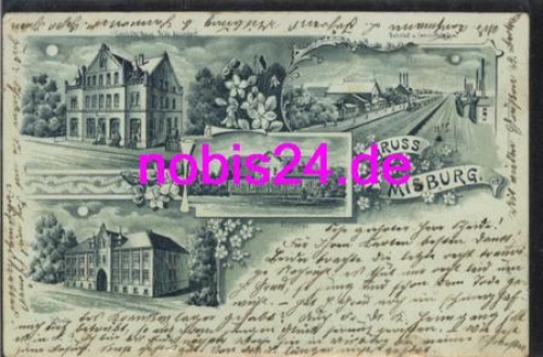 Misburg Hanover moonlight litho o 16.4.1903
