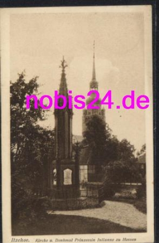 25524 Itzehoe  Kirche und Denkmal o 3.12.1917