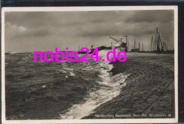 25764 Norddeich storm surge wind force 10 o September 24, 1937