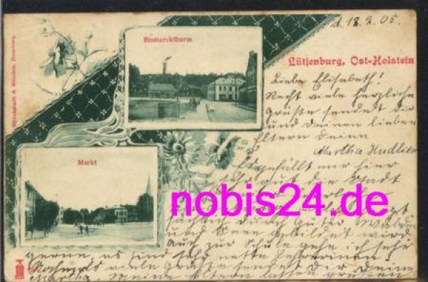 24321 Luetjenburg Markt Bismarckturm o 12.2.1905