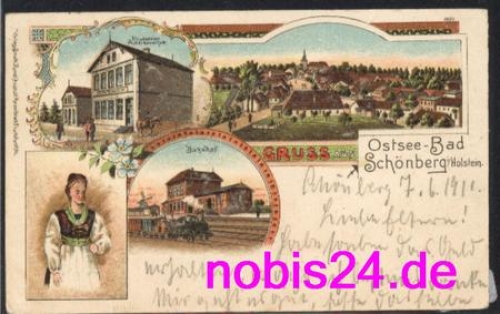 24217 Schoenberg Litho station school costume o 1911