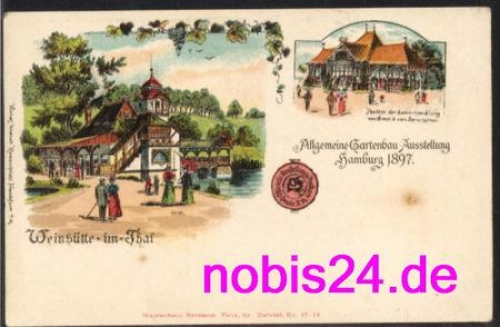 Hamburg litho horticultural exhibition 1897