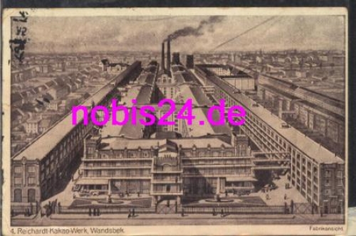 Wandsbek Hamburg Reichardt cocoa factory o 4.5.1916