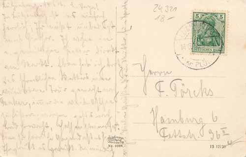 24321 Luejenburg Schloss Panker o 14.6.1916