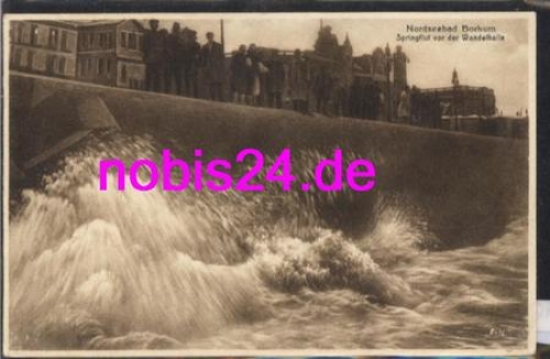 26757 Borkum Spring tide at the foyer *ca.1930