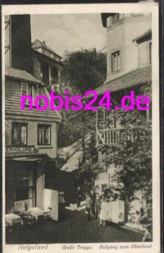 27498 Helgoland Aufgang Oberland Treppe *ca.1915