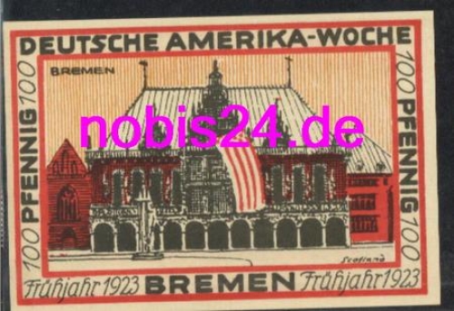 Bremen Notgeld 100 Pfennige 1923