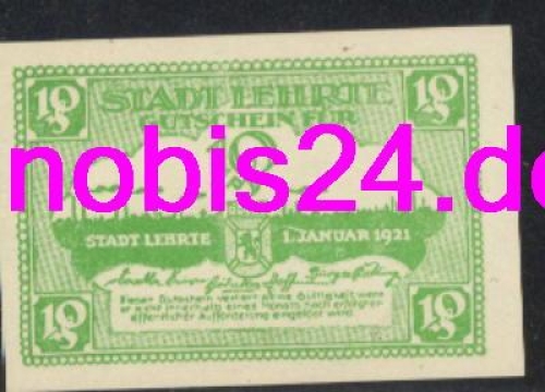 31275 Lehrte emergency money 10 pfennigs 1921
