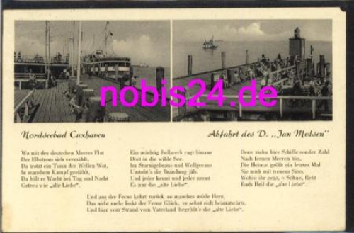 Cuxhaven departure steamer "Jan Molsen" o 1953