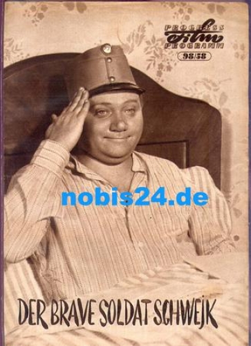 The Good Soldier Schweik - Chekhovslovakian film with Rudolf Hrusinsky ​​​​​​​98/58 Progress Program