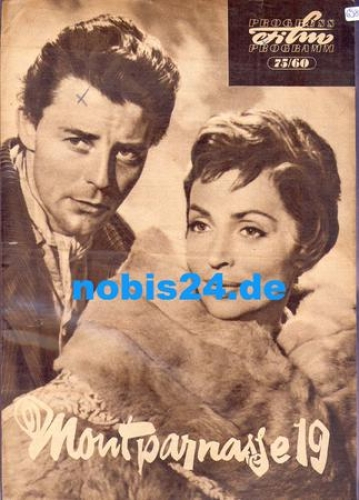 Montparnasse 19, Progress-Programm 75/60 mit Gerard Philipe, Lilli Palmer, Lino Ventura