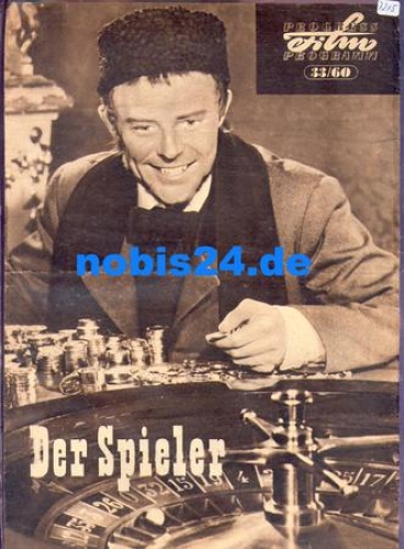 The Player - French film with Gerard Philipe Lieselotte Pulver ​​​​​​​33/60 Progress Program