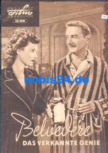 Belvedere the misunderstood genius, Progress program 12/60 with Clifton Webb, Maureen O'Hara
