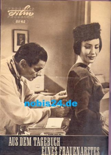 Aus dem Tagebuch eines Frauenarztes, Progress Film Programm 81/62, Rudolf Prack, Marianne Hold