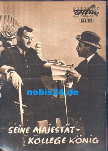 His Majesty - Colleague King - Czechoslovak film ​​​​​​​123/63 Progress Film Program