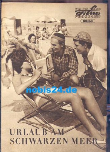 Holidays on the Black Sea, Progress Film Program 89/63, Romanian film