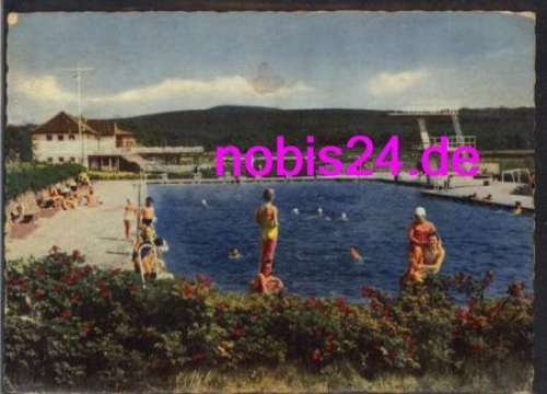 31848 Bad Muender outdoor pool swimwear o ca.1965