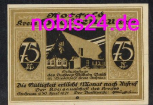 31592 Stolzenau emergency money  75 pennies in 1921