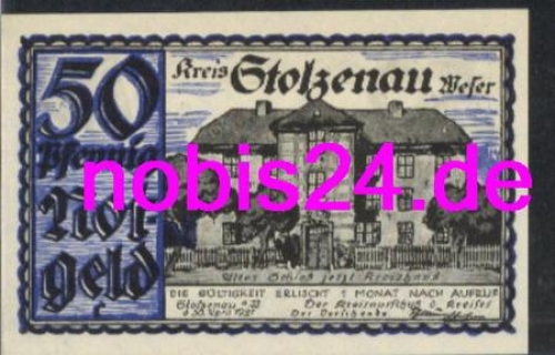 31592 Stolzenau  Notgeld 50 Pfennige 1921