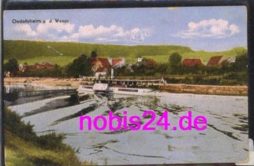 34399 Oedelsheim Weser steamship o circa 1925
