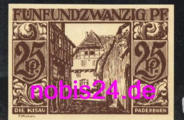 Paderborn  Notgeld 25 Pfennige 1921