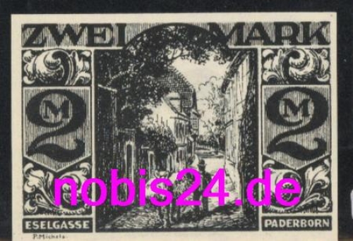 33102 Paderborn emergency money 2nd mark 1921