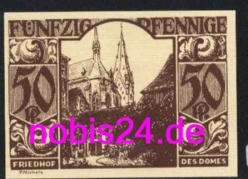 33102 Paderborn Emergency money 50 pfennigs 1921