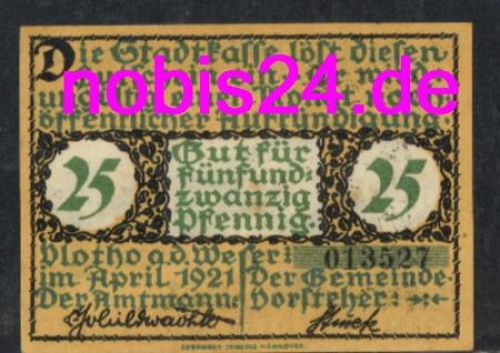 32602 Vlotho emergency money 25 pfennigs around 1920