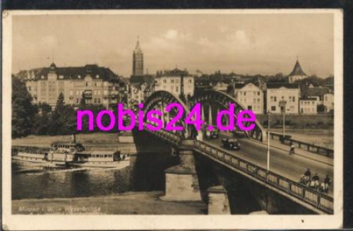 32423 Minden Weser bridge steamship o 14.3.1939