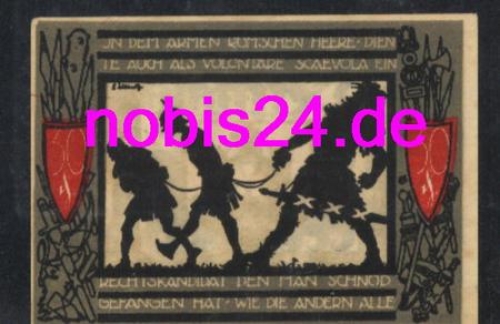 Detmold emergency money 50 pfennigs 1920