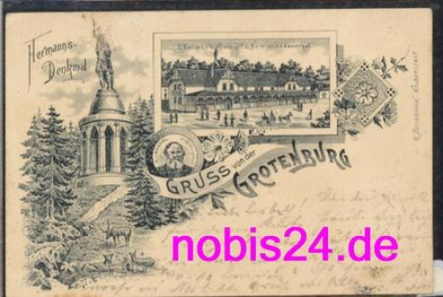 Detmold Grotenburg forerunner Litho o 1897