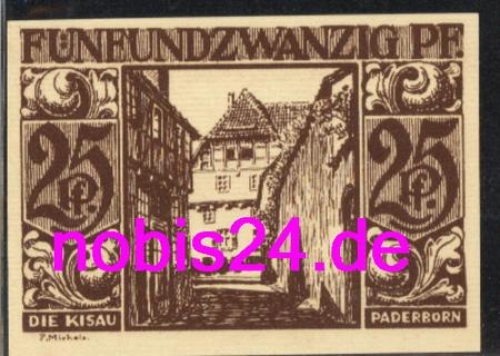 Paderborn emergency money 25 pfennigs 1921