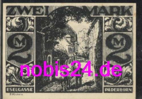 Paderborn emergency money 2 marks 1921