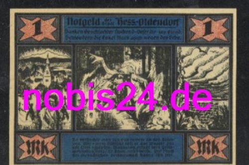 31840 Oldendorf  Emergency money 1 mark around 1920