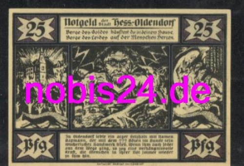 31840 Oldendorf emergency money 25 pfennigs around 1920