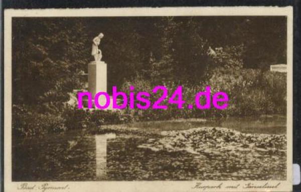 31812 Bad Pyrmont Kurpark Gänseliesel o 21.8.1927