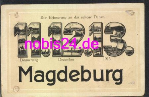 Magdeburg date card 11.12.1913