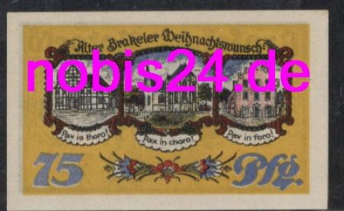 33034 Brakel emergency money 75 pfennigs 1921