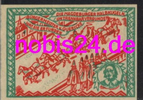Magdeburg emergency money 50 pfennigs 1921