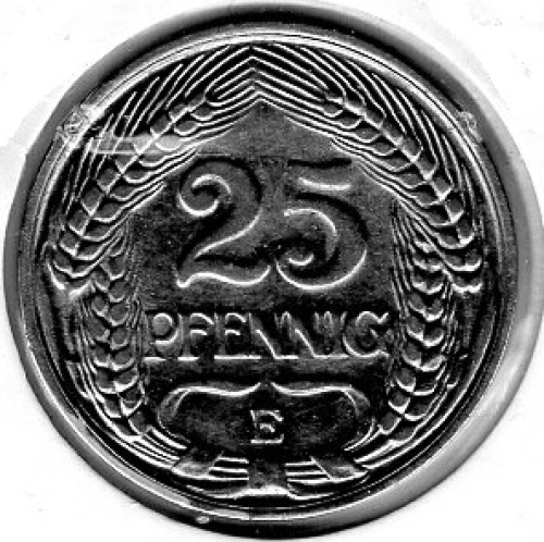 25 Pfennig 1910 E Deutsches Kaiserreich