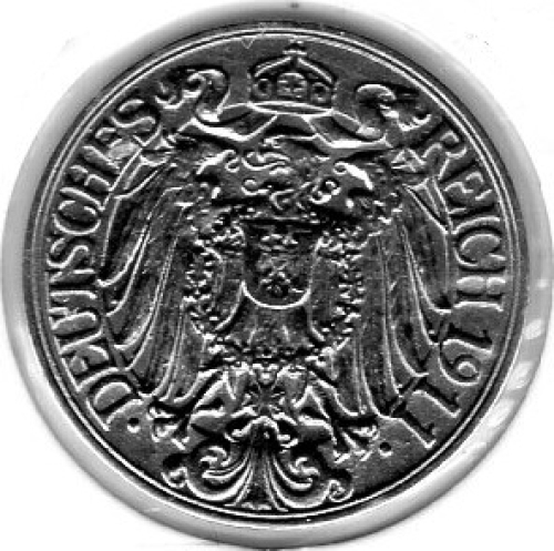 25 Pfennig 1911 G Deutsches Kaiserreich