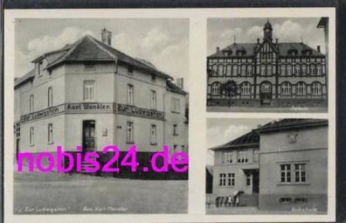 35415 Watzenborn Gießen Schule Gasthof *ca.1950